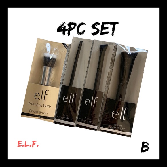 4Pc e.l.f. Makeup Brush Set NIB U - Picture 5 of 8